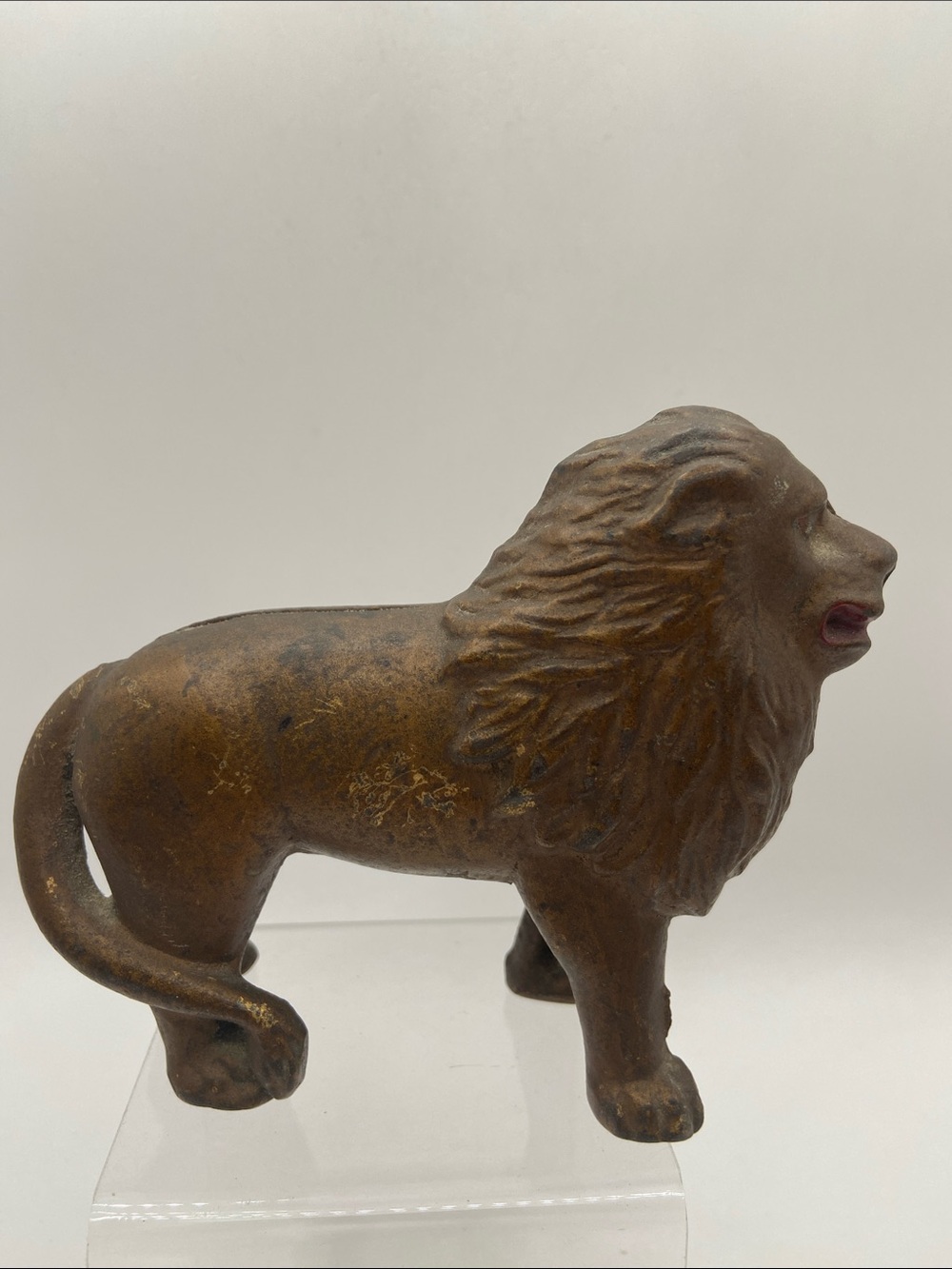 Rare Vintage Cast Iron Lion Bank Figurine Collectible 1920s-1930s AC Williams - Picture 3 of 9